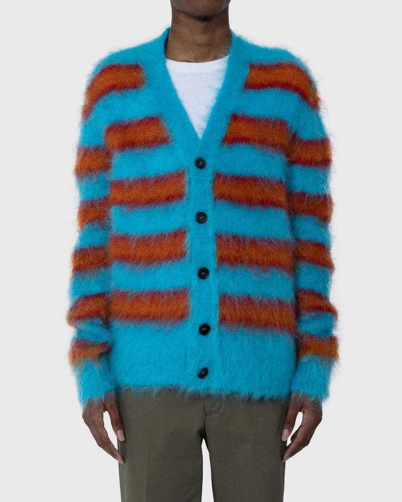 Marni Striped Mohair Cardigan Multi Highsnobiety Shop