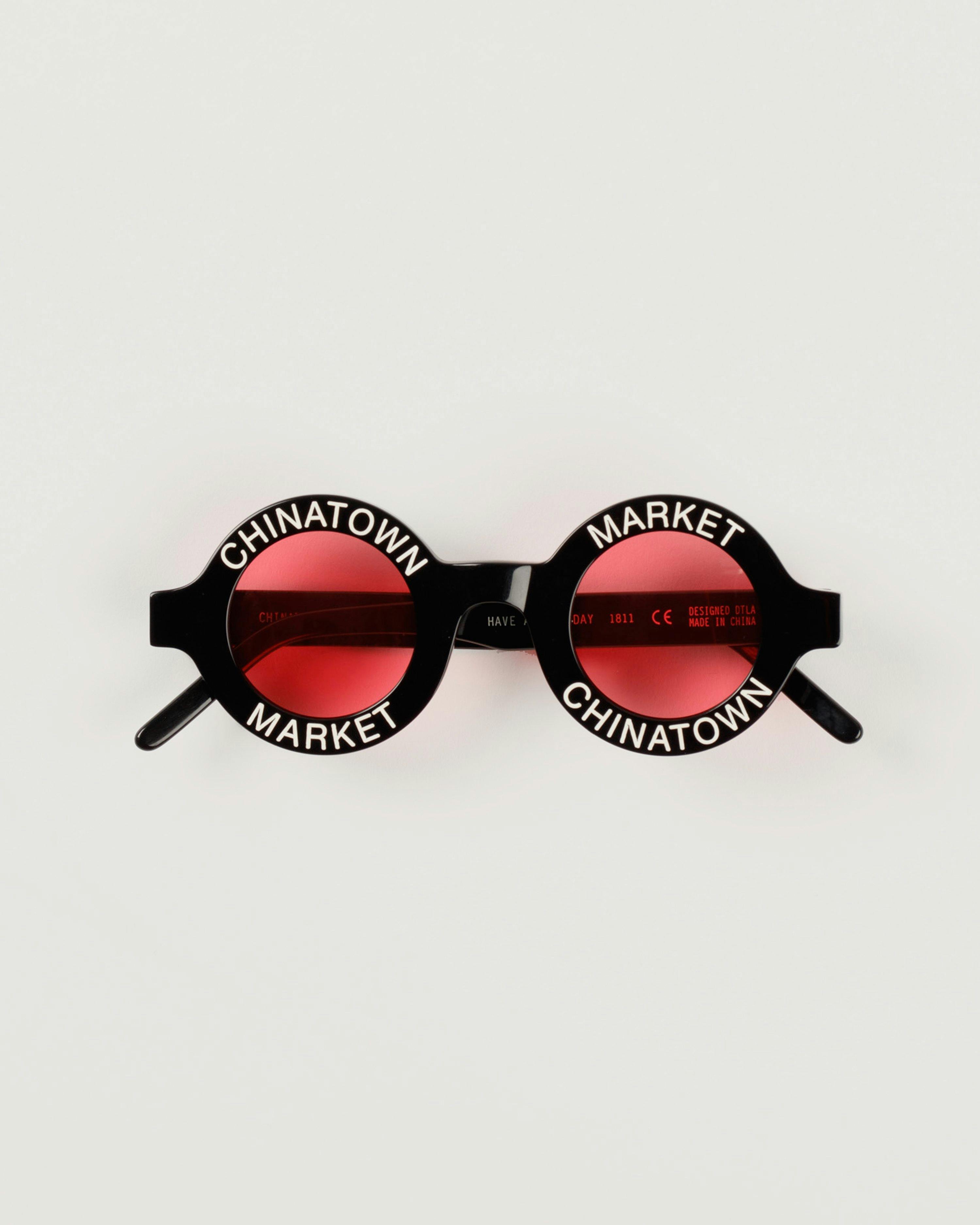 Market - Black & Red Akila Sunglasses - Accessories - Black - Image 1