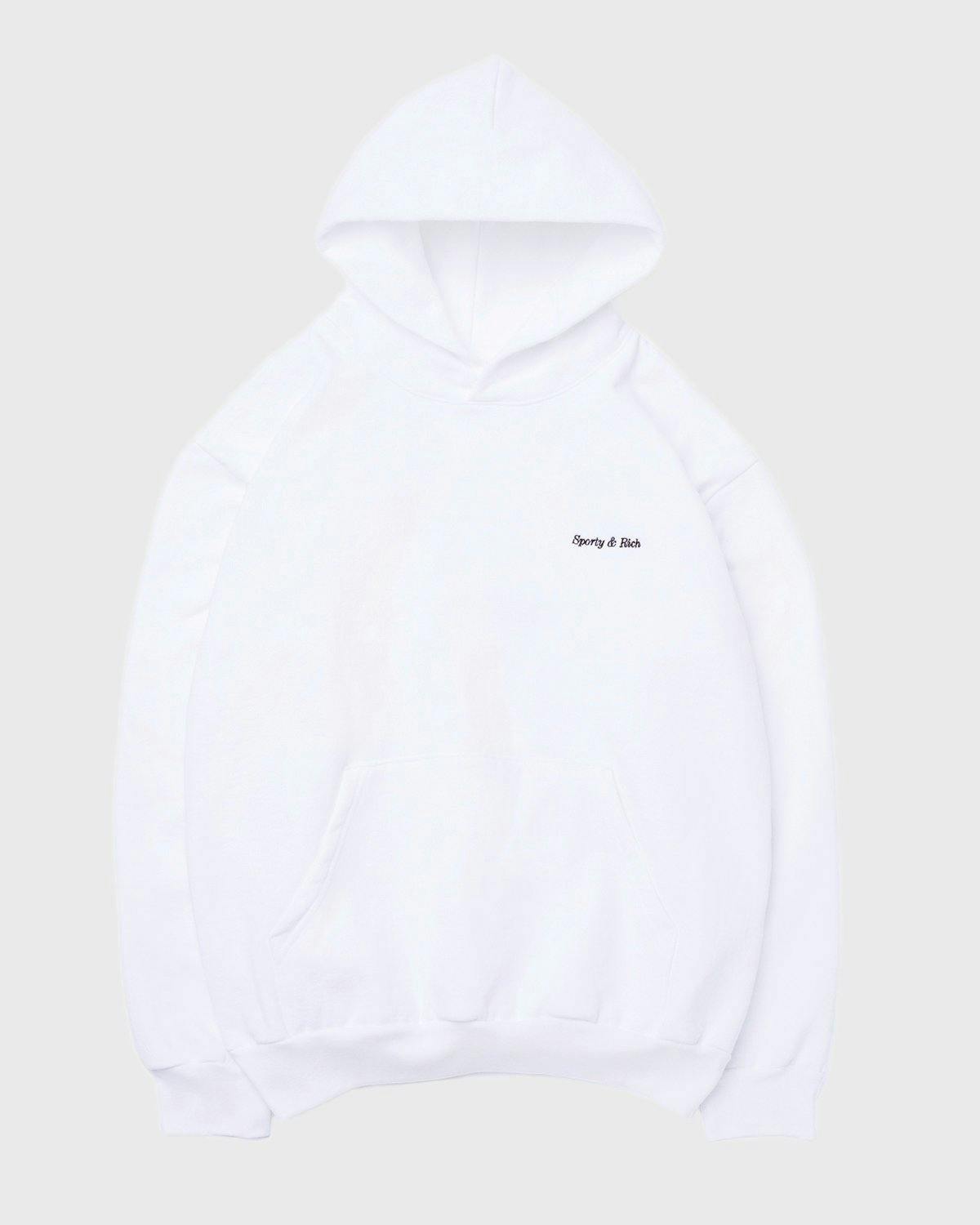 Sporty and Rich - Classic Logo Hoodie White - Clothing - White - Image 1