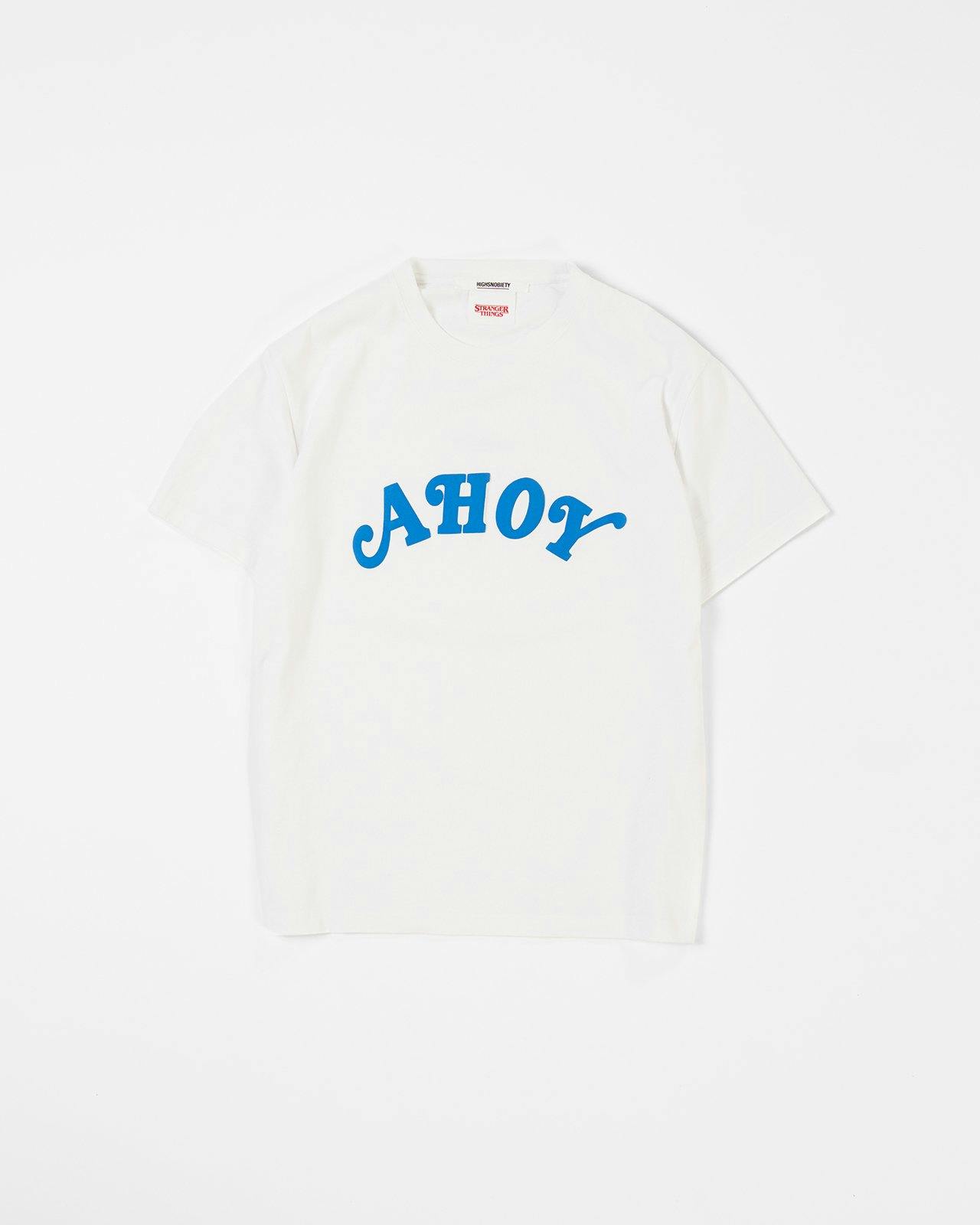 Highsnobiety - Stranger Things Ahoy T-Shirt - Clothing - White - Image 1