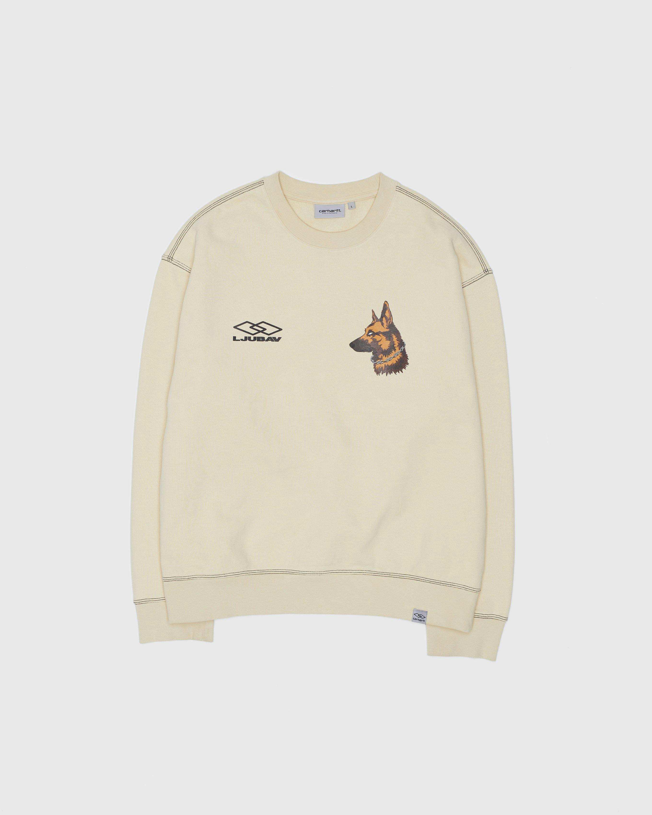 Ljubav x Carhartt WIP - Nebraska Sweat Black - Clothing - Beige - Image 1