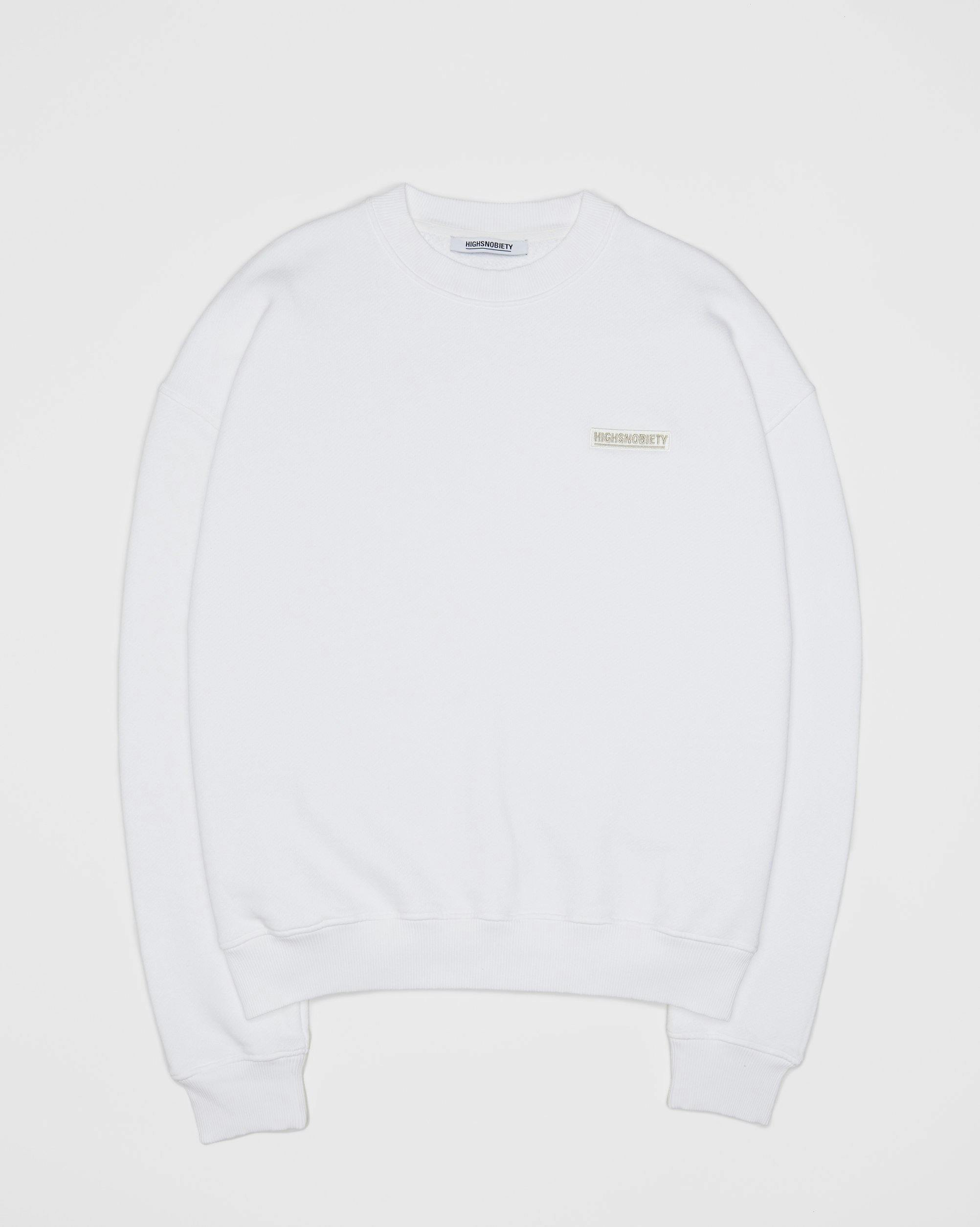 Highsnobiety - Staples Sweatshirt White - Clothing - White - Image 1