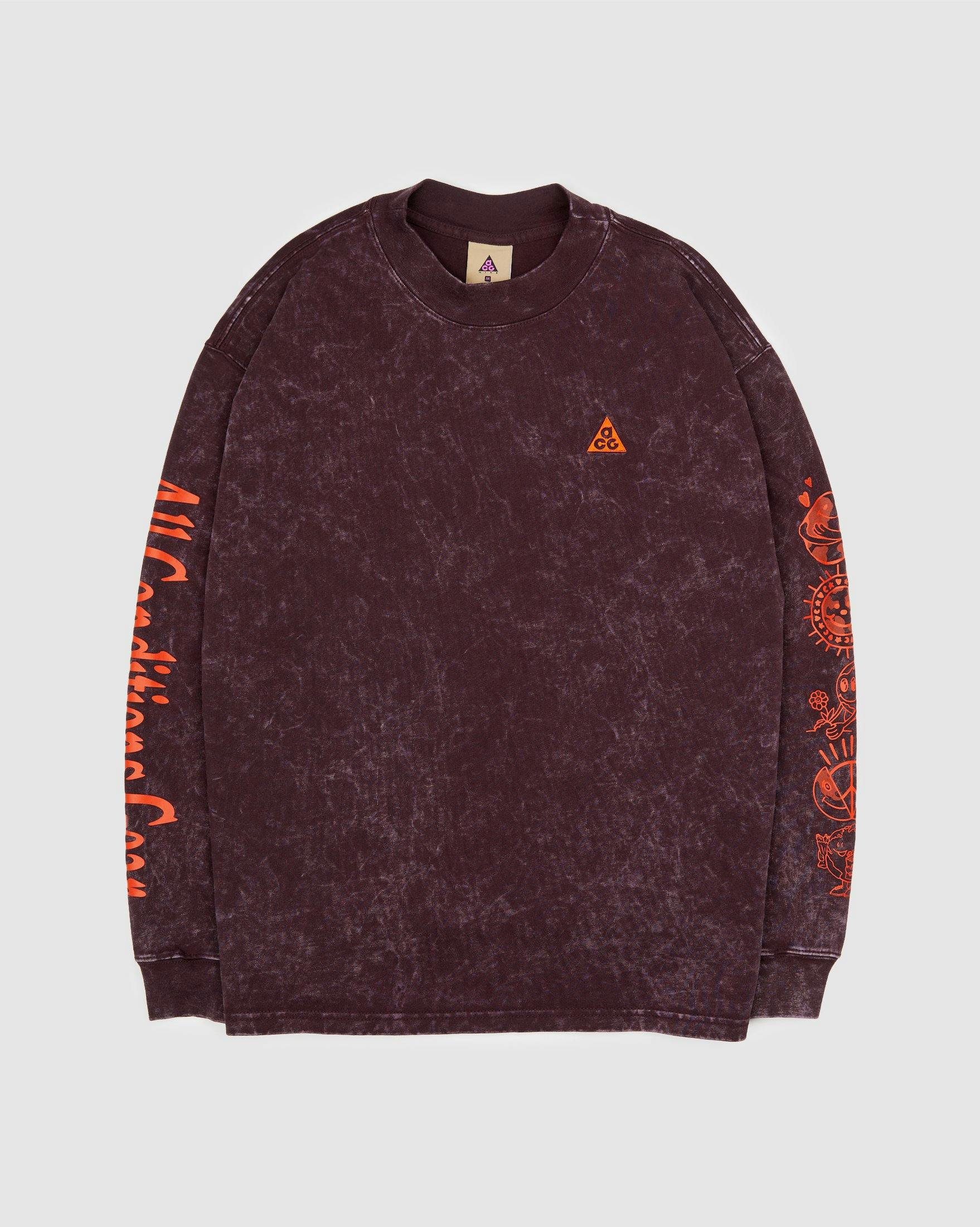 Nike ACG - Earth Men's Longsleeve Burgundy - Clothing - Red - Image 1