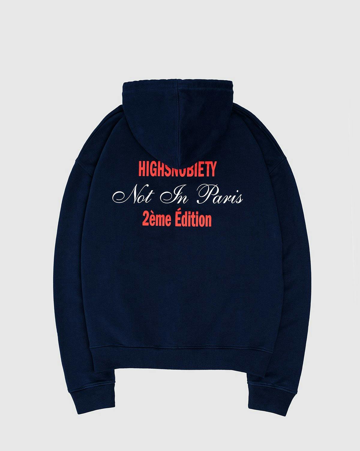 Highsnobiety - Not In Paris Eiffel Tower Hoodie Navy - Clothing - Blue - Image 1