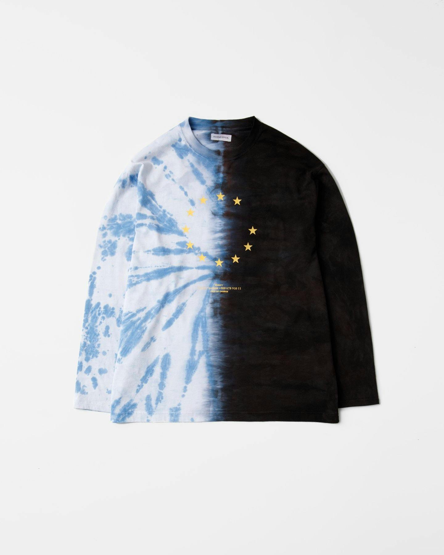 Souvenir - Official EUnify Tie Dye Longsleeve - Clothing - Blue - Image 1