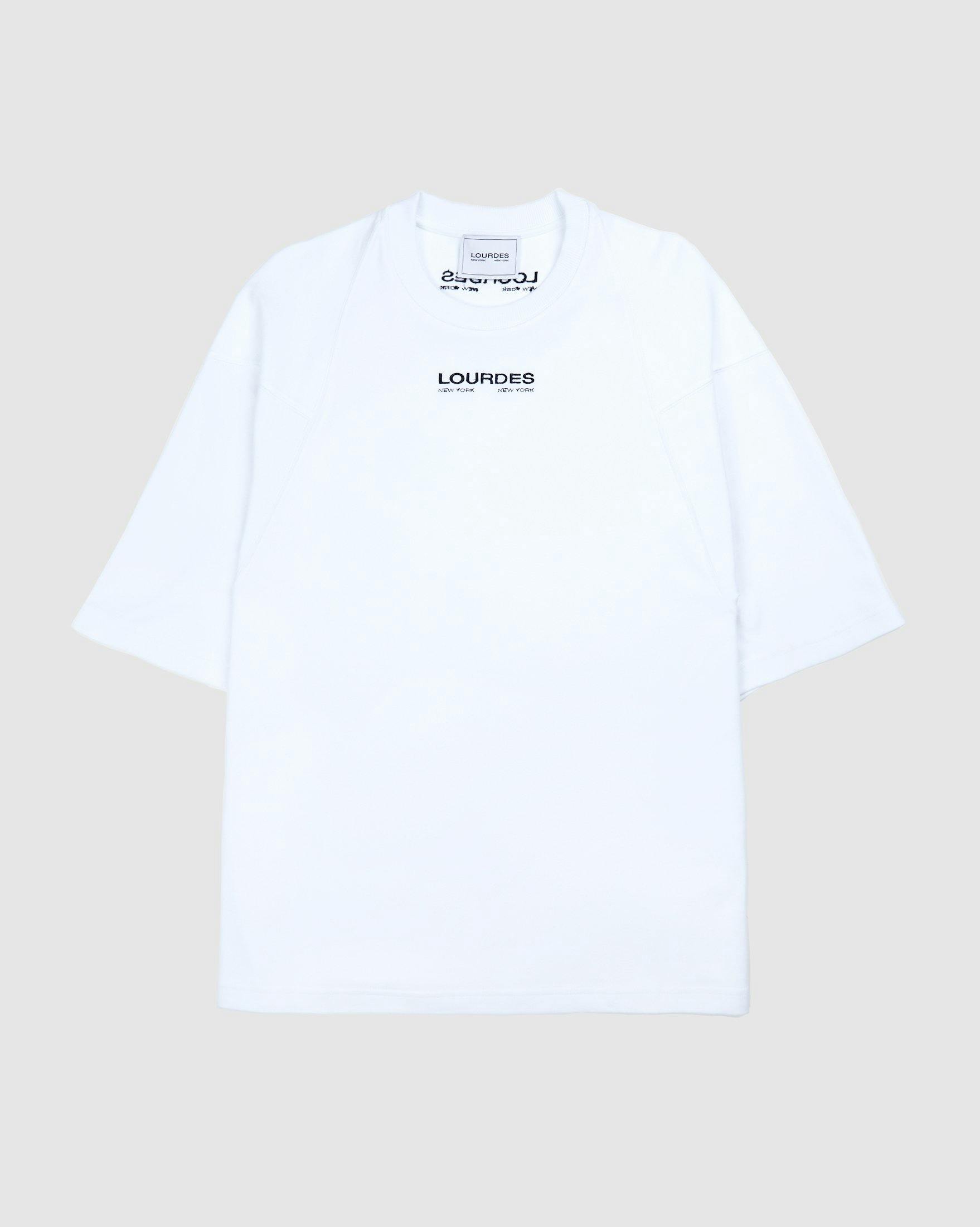 Lourdes New York - Logo Tee White - Clothing - White - Image 1