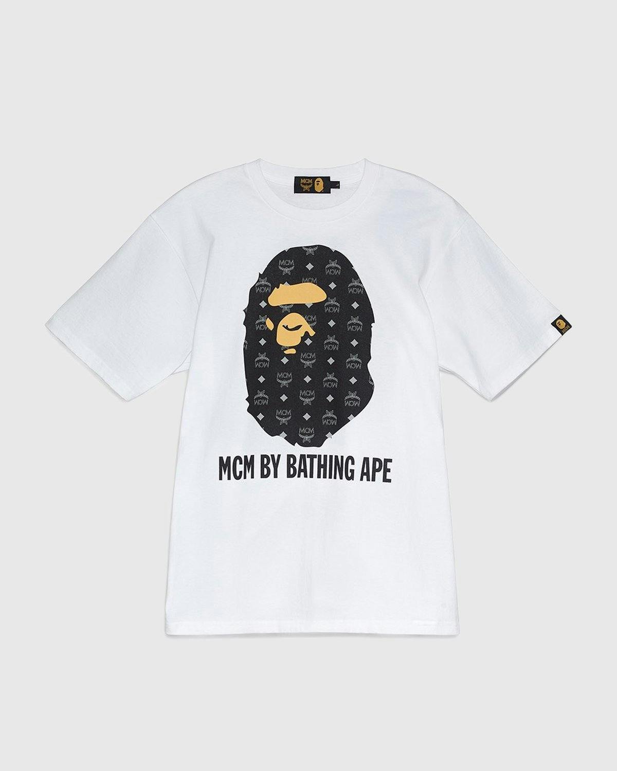 MCM x BAPE – By Bathing Tee Black | Highsnobiety Shop