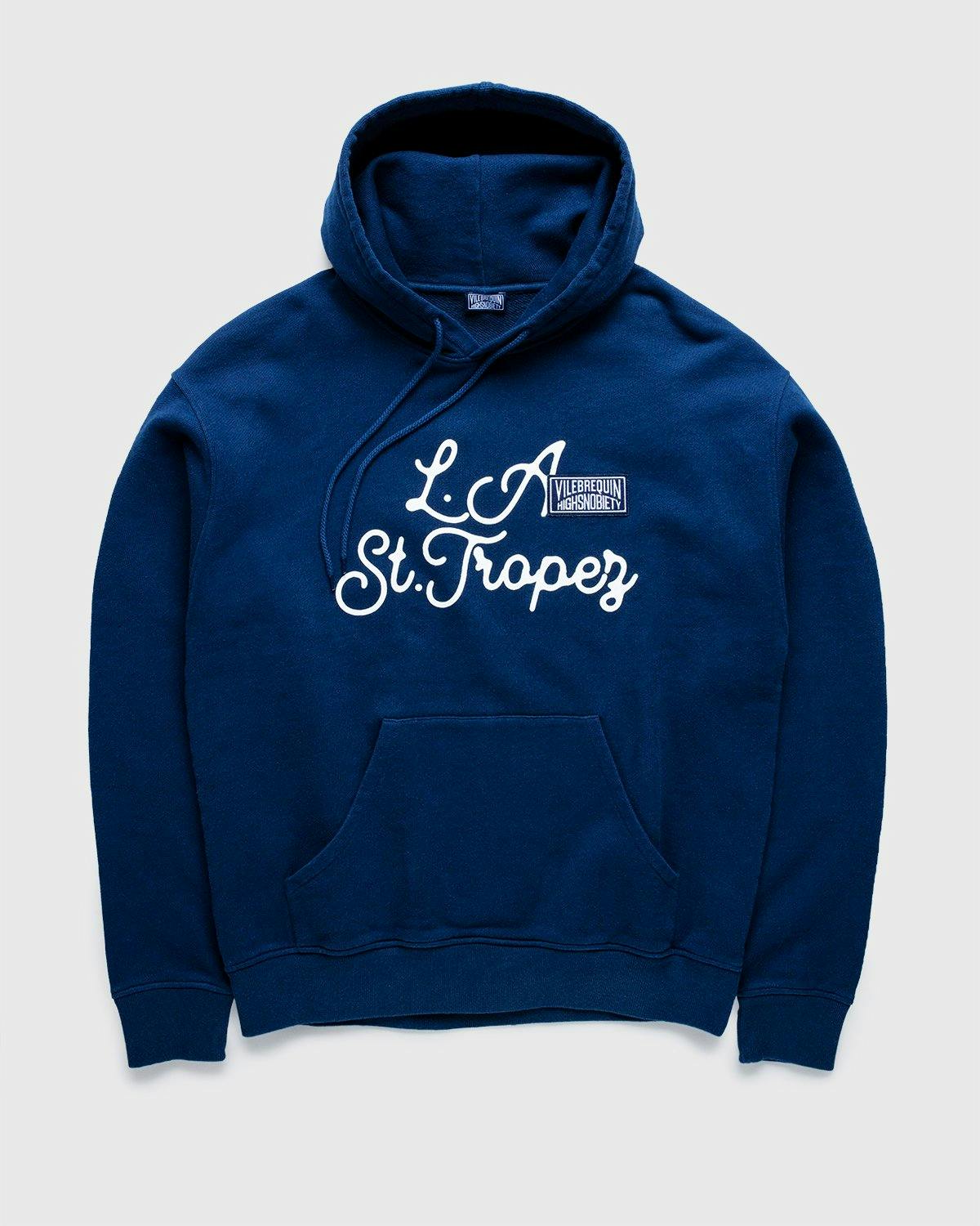 Vilebrequin x Highsnobiety - Logo Hoodie Navy - Clothing - Blue - Image 1