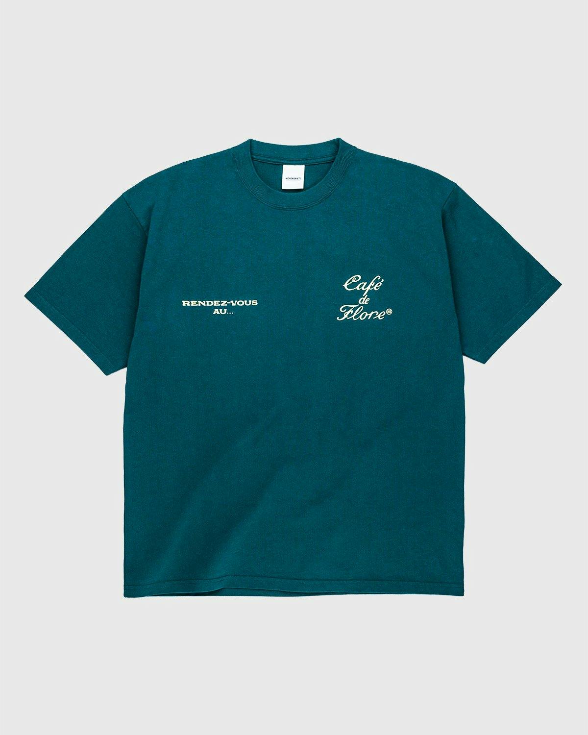 Highsnobiety - Not In Paris 3 x Café De Flore T-Shirt Green - Clothing - Green - Image 1