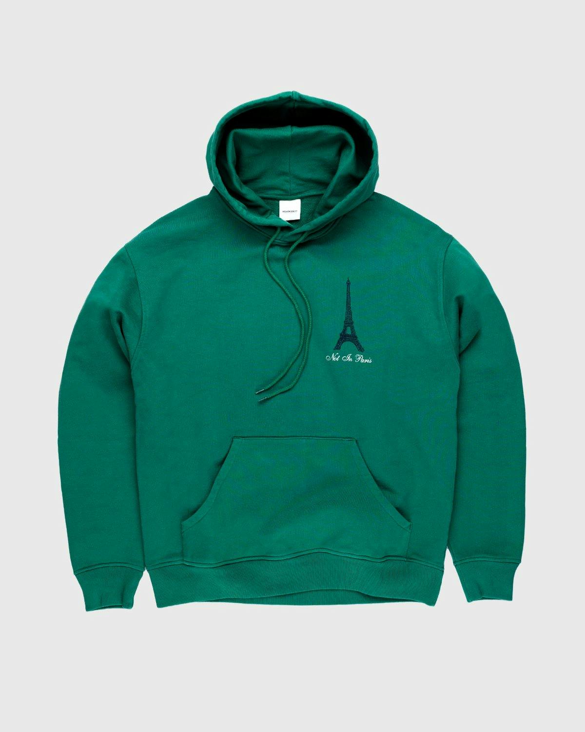 Highsnobiety - Not In Paris 3 Hoodie Green - Clothing - Green - Image 1