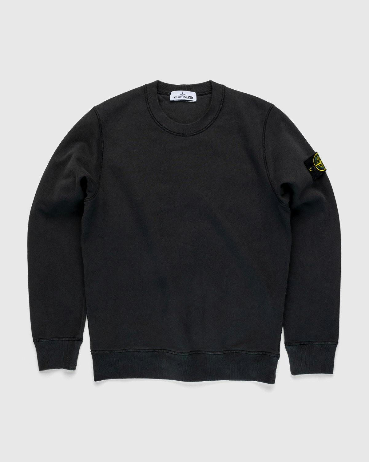 Stone Island - Geelong Wool Crewneck Charcoal - Clothing - Grey - Image 1