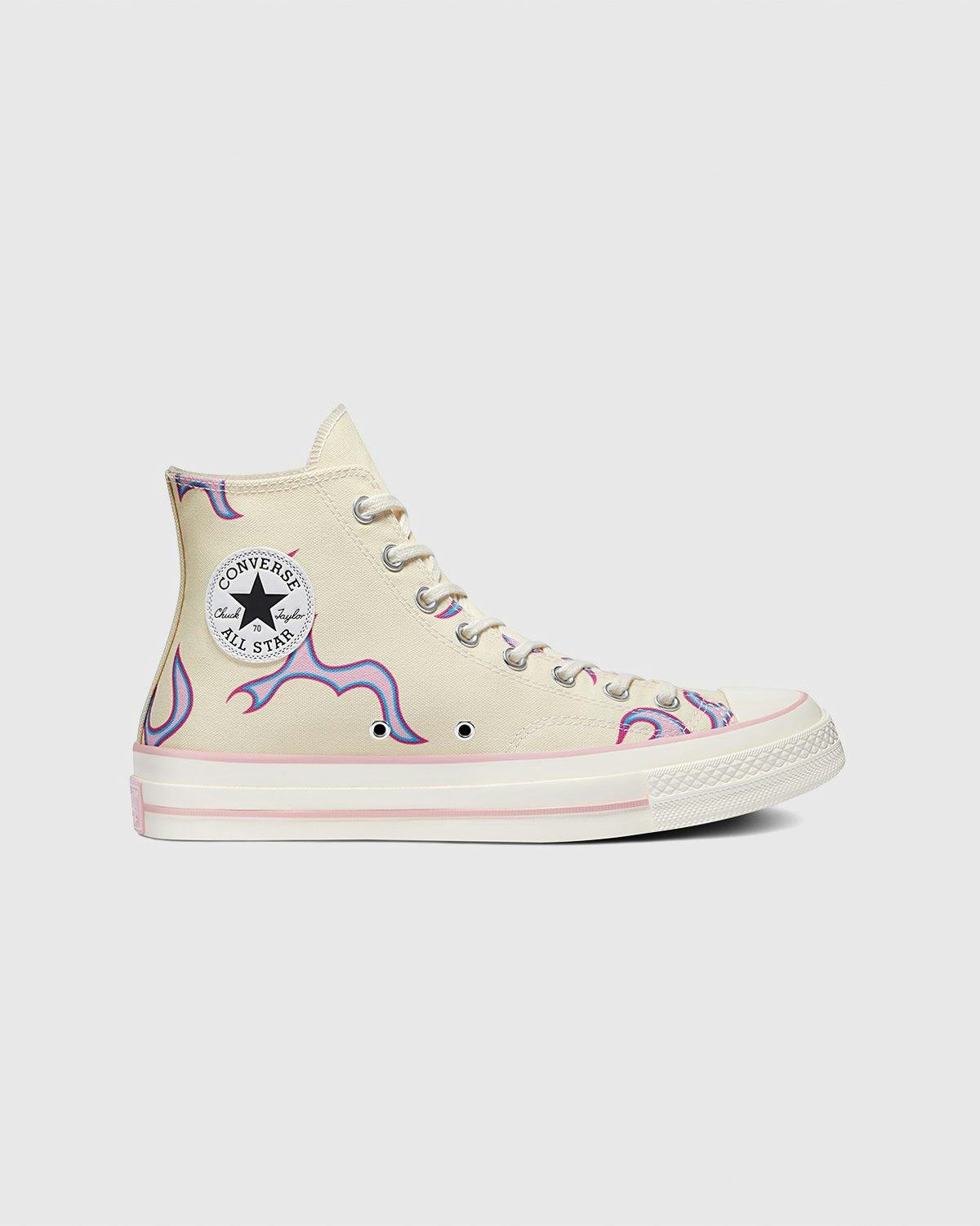 Converse x GOLF WANG - Chuck 70 Flames Pastel Yellow - Footwear - Yellow - Image 1