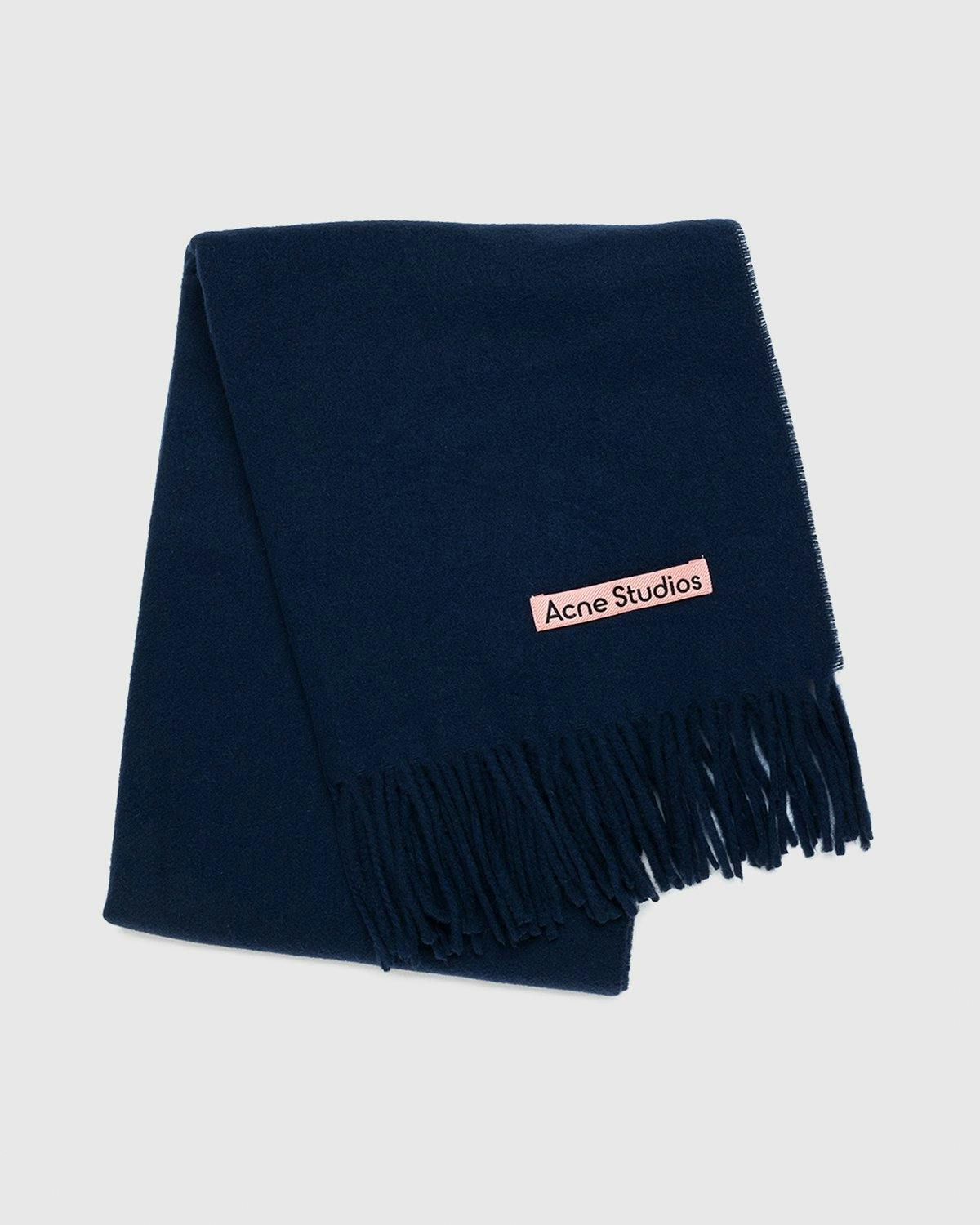 Acne Studios - Canada Narrow Scarf Navy Blue - Accessories - Blue - Image 1