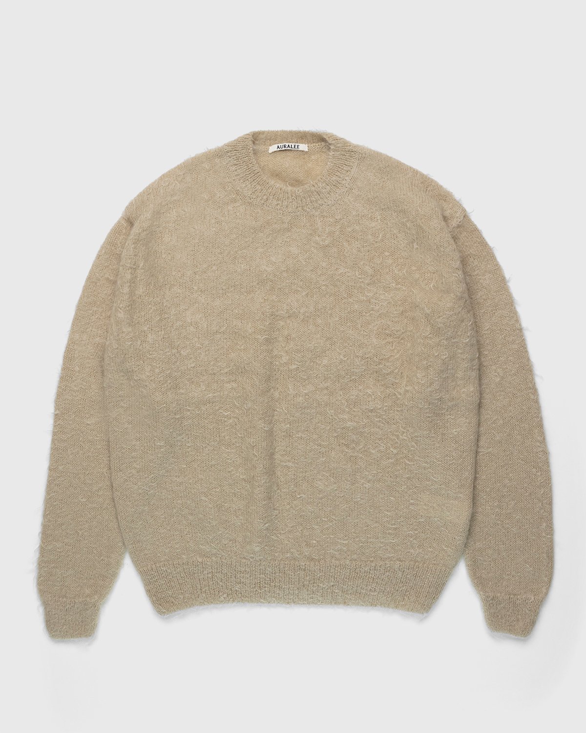 Auralee - Ultra-Soft Mohair Knit Light Beige - Clothing - Beige - Image 1