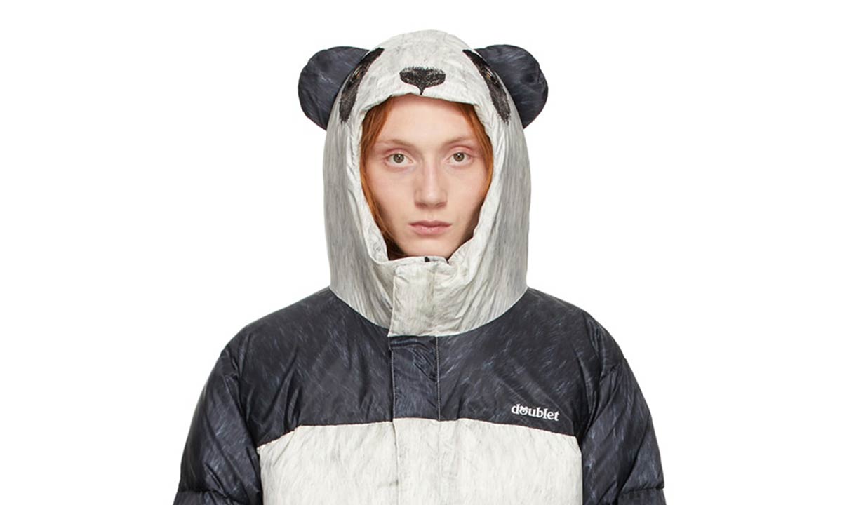 Doublet Panda Bear Costume Puffer Jacket, Pants FW21