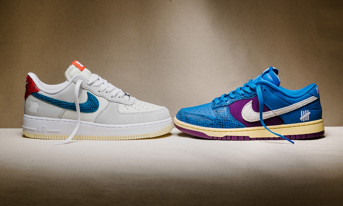 UNDEFEATED Nike Dunk vs. Air Force 1 5 On It Collaboration