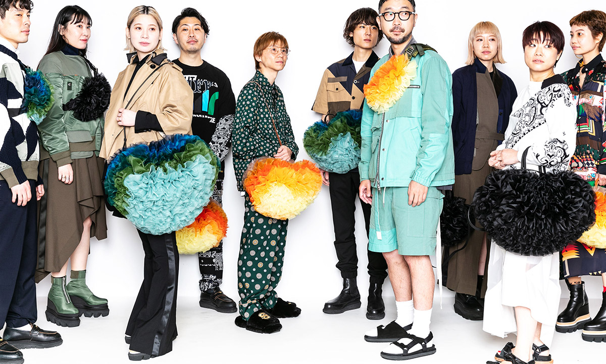 Tomo Koizumi x sacai Ruffle Bag & Leg Warmer Collaboration