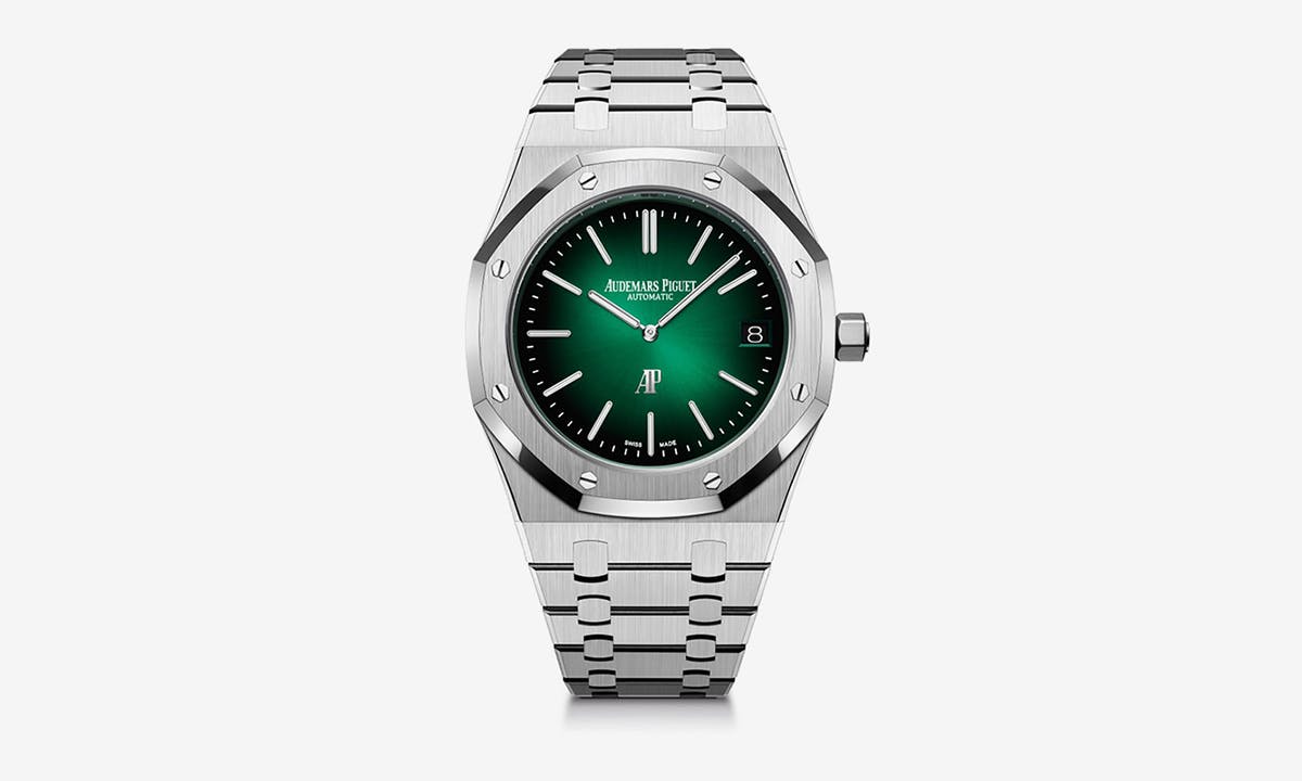 Audemars Piguet Royal Oak green sunburst dial