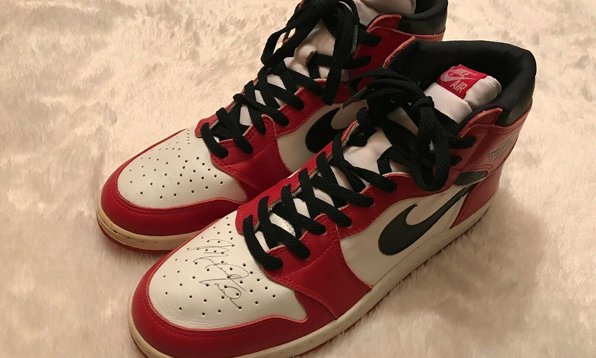 Rare pair of Michael Jordan 'Air Jordan 1' sneakers to be auctioned