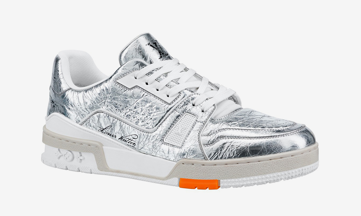 SolD 🚫Louis Vuitton mirror silver sneak frontrow  Silver sneakers, Louis  vuitton shoes sneakers, Louis vuitton high tops