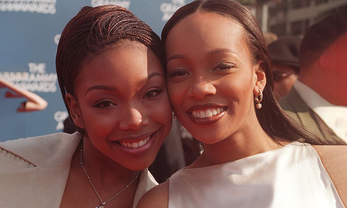 Brandy and Monica arrive at the "Grammy Awards"