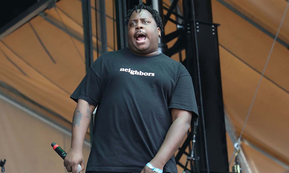 Stepa J. Groggs of Injury Reserve performs onstage for Day 1 of 2019 Governors Ball