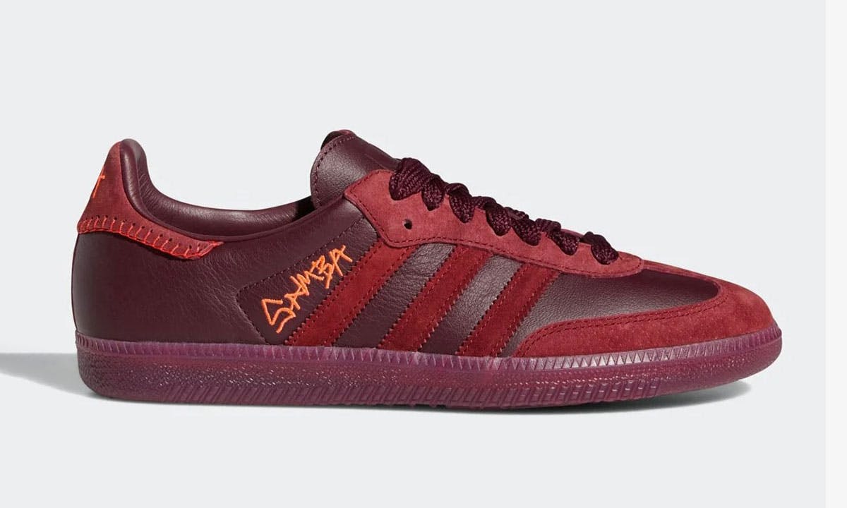 Jonah Hill adidas samba red product shot