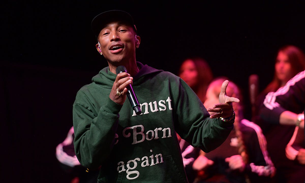 Pharrell Williams performs onstage during Soundcheck: A Netflix Film and Series Music Showcase