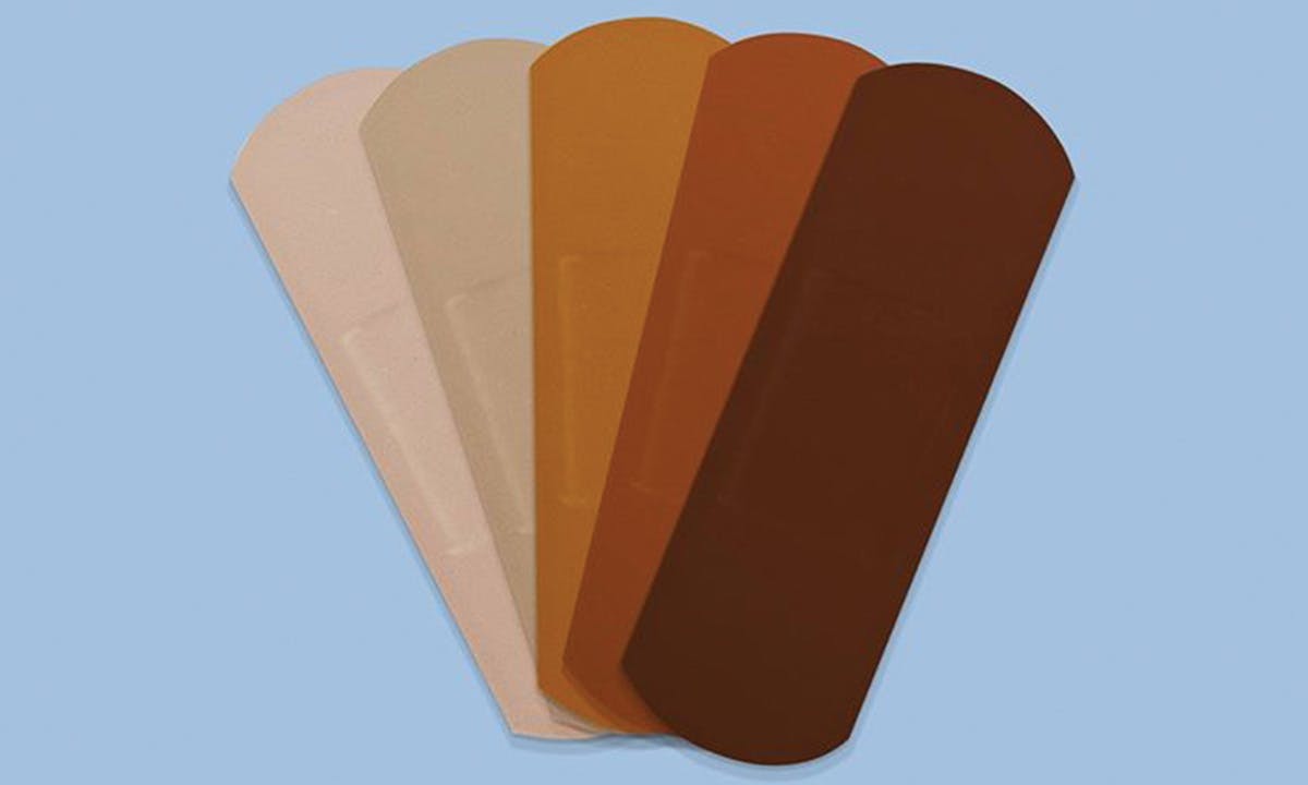 Band-Aids in 5 different skin tones