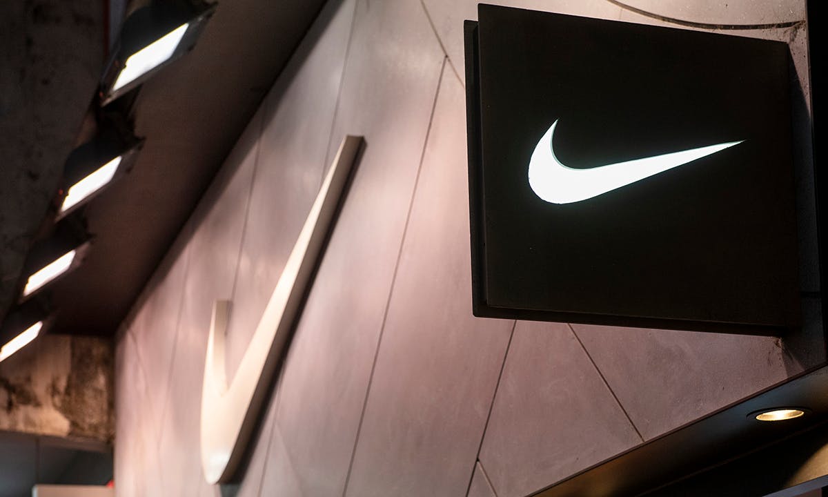 American multinational sport clothing brand Nike store and logo seen in Hong Kong