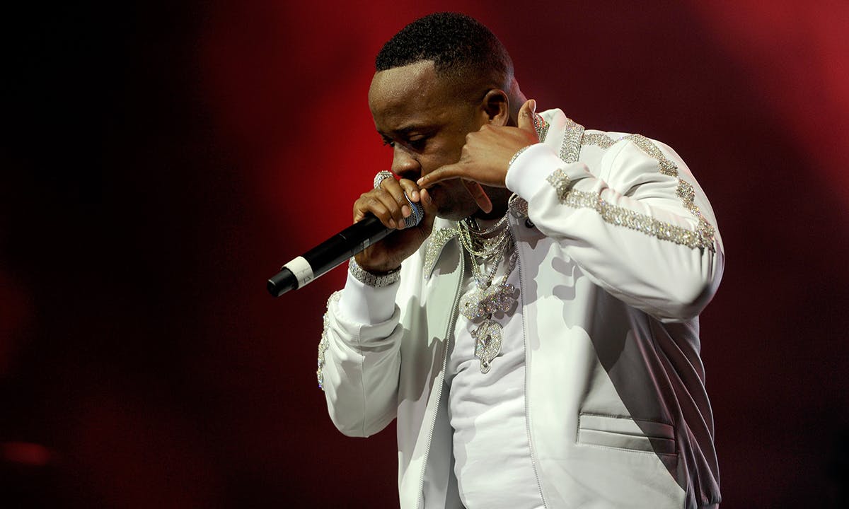 Yo Gotti performs onstage during the 6th Yo Gotti Birthday Bash at FedExForum