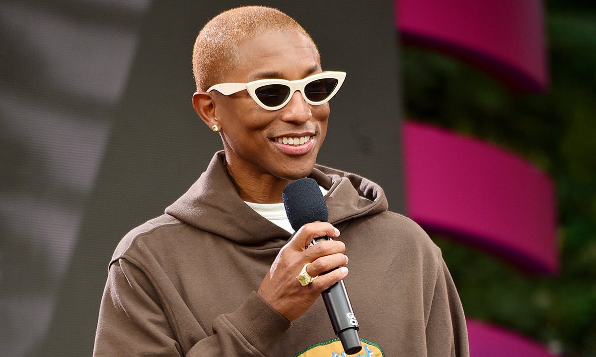 Pharrell Williams speaks onstage during the 2019 Global Citizen Festival