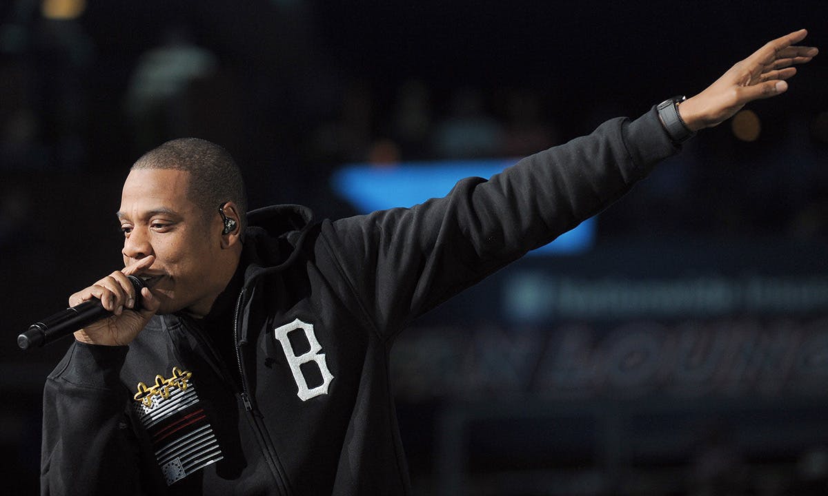 Jay-Z performing at Rock the Vote 2012