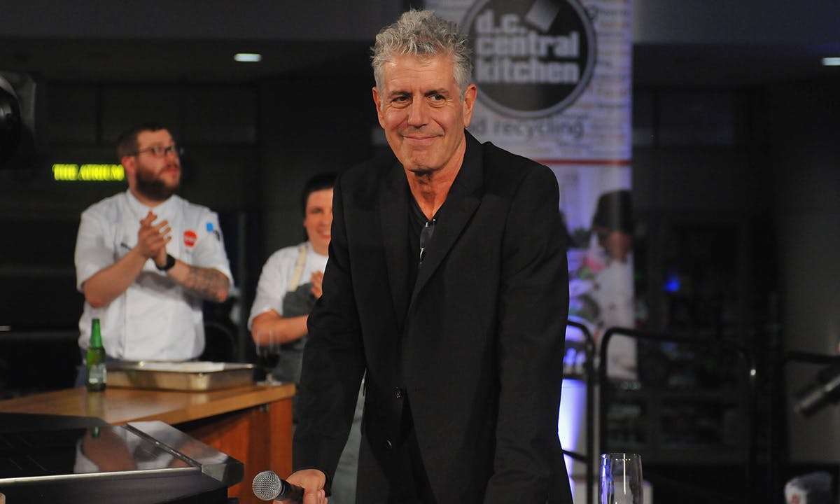 Anthony Bourdain smiling