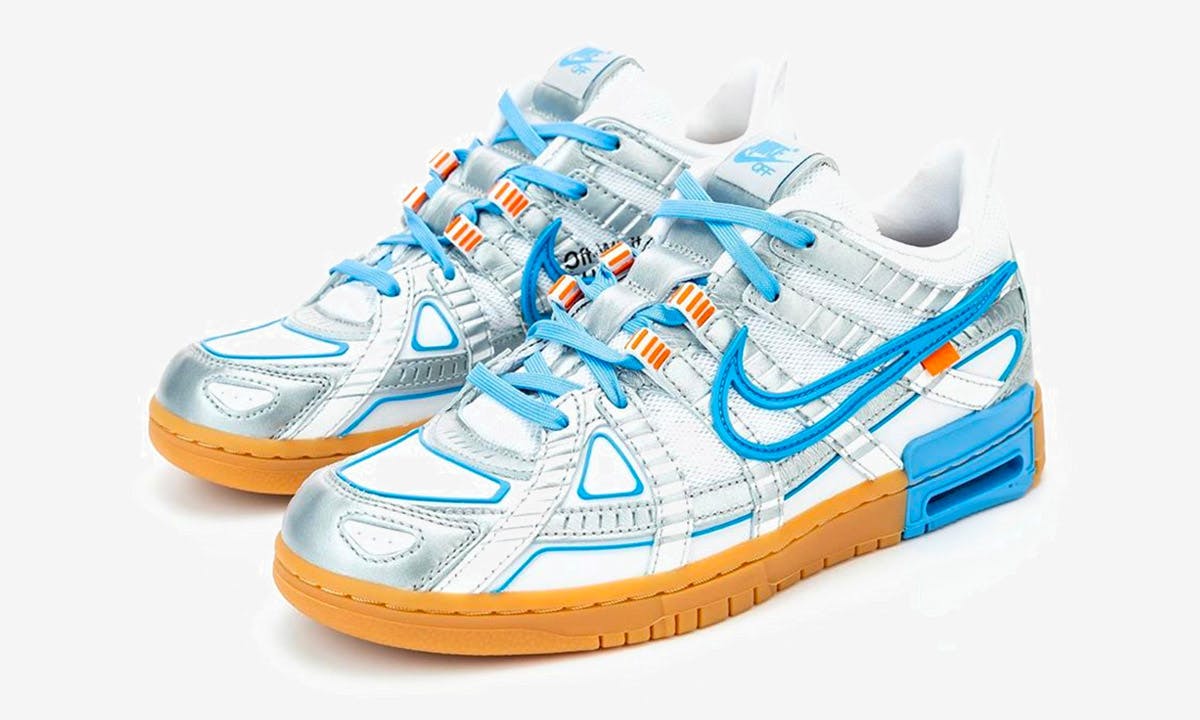 Off-White™ x Nike Air Rubber Dunk “University Blue”: First Look