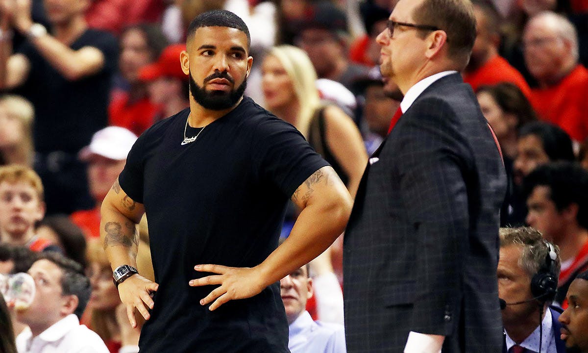 Drake at Toronto Raptors game