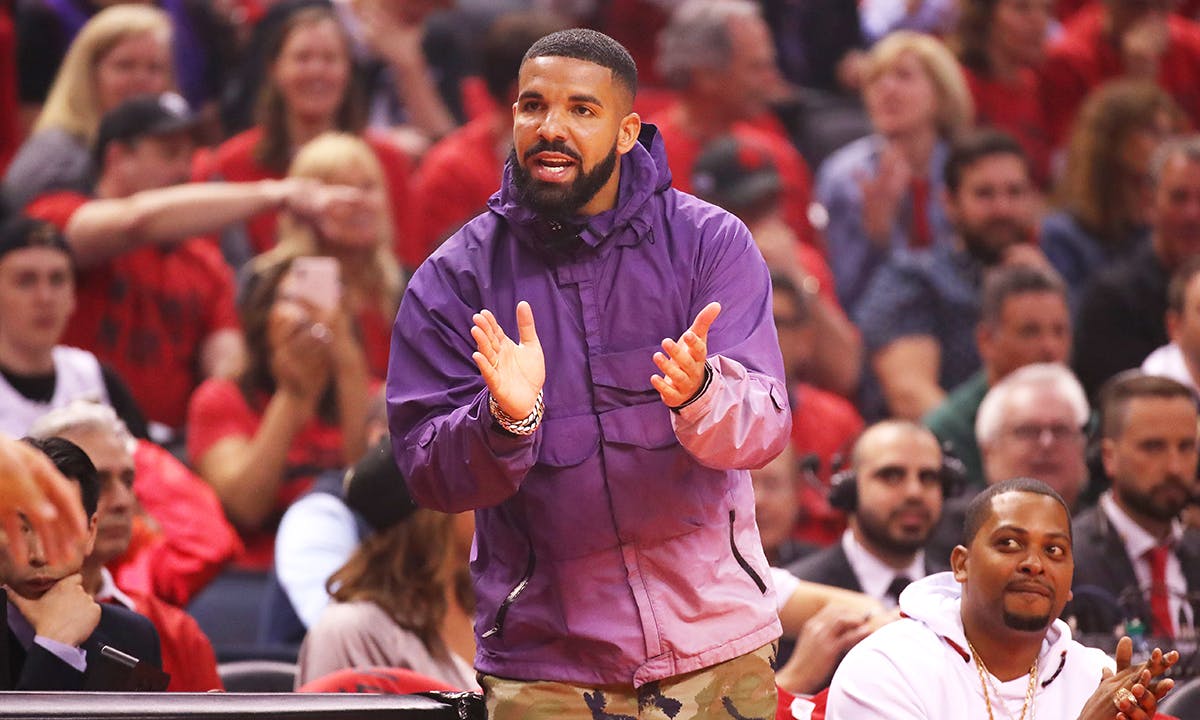 Drake NBA game courtside