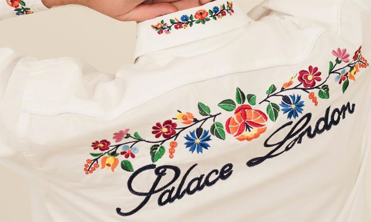 Palace shirt embroidery