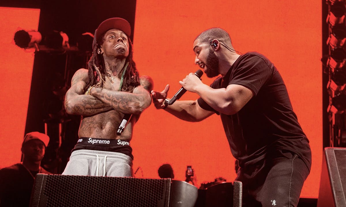 Lil Wayne and Drake perform during Lil Weezyana Festival