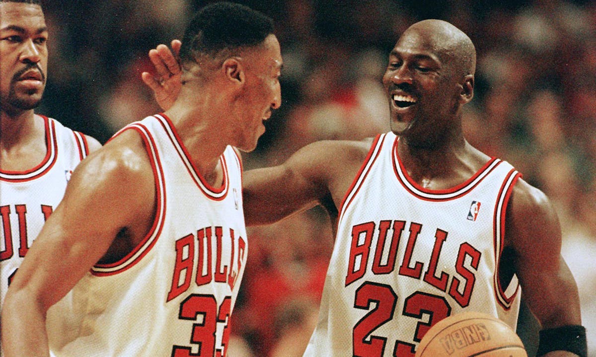 Michael Jordan and Scottie Pippen