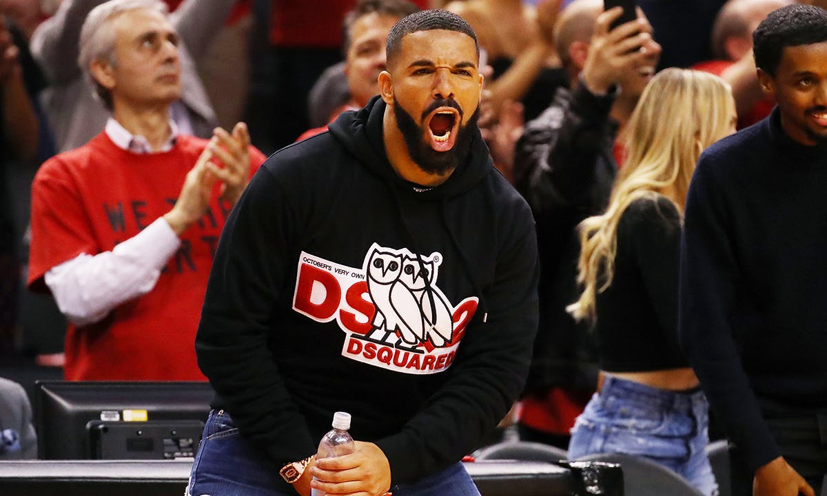 Drake hoodie Toronto Raptors game