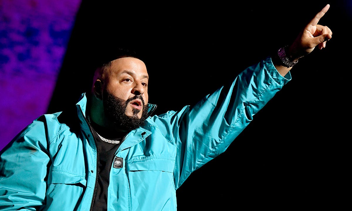 DJ Khaled performs onstage during the EA Sports Bowl