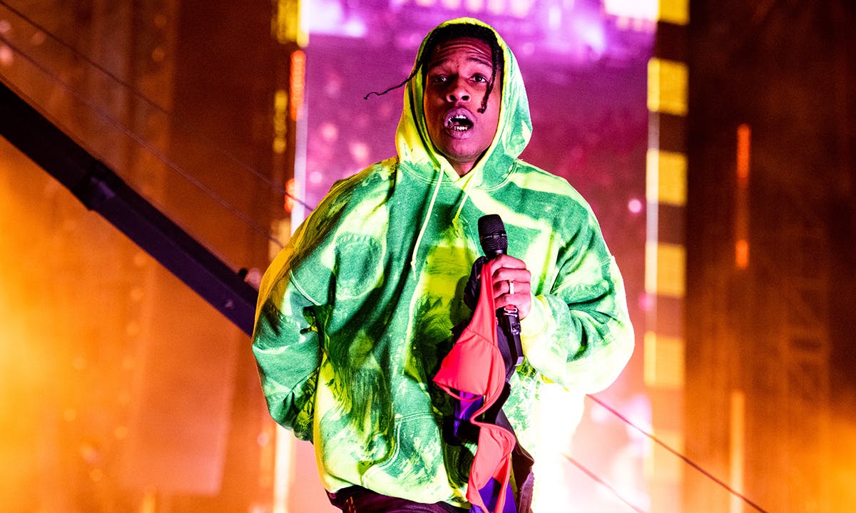 ASAP Rocky performing hoodie