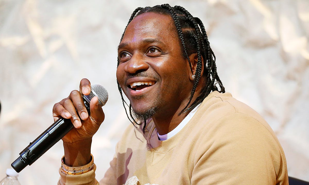 Pusha T speaks at a panel discussion