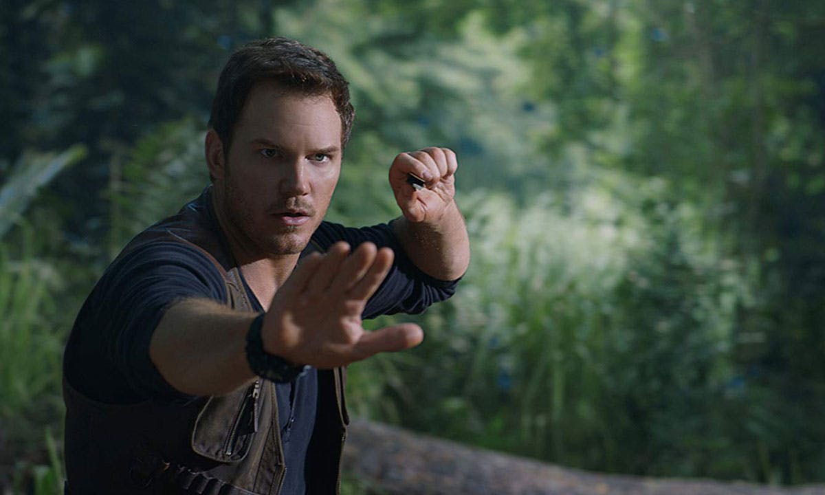 Chris pratt in 'jurassic world'