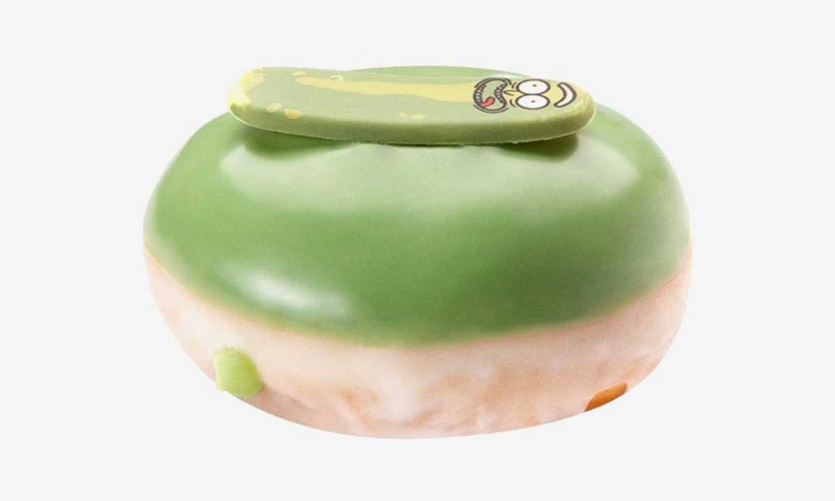 Rick and Morty's Pickle Rick Krispy Kreme donut