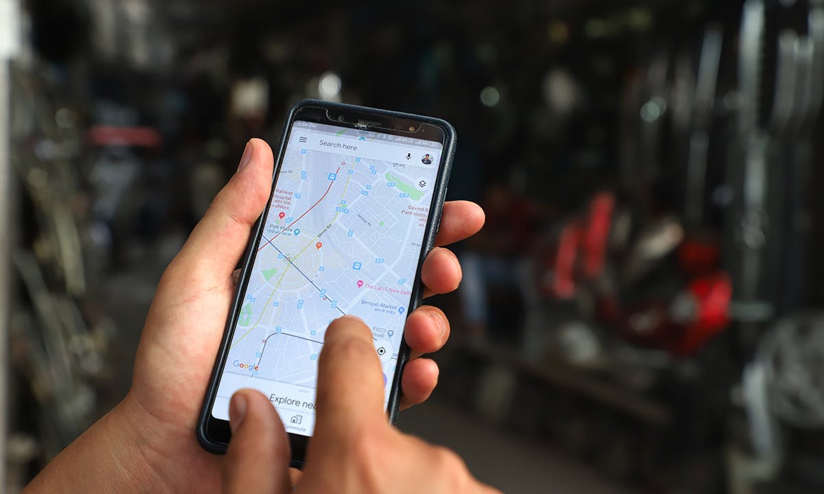 Google Maps on phone