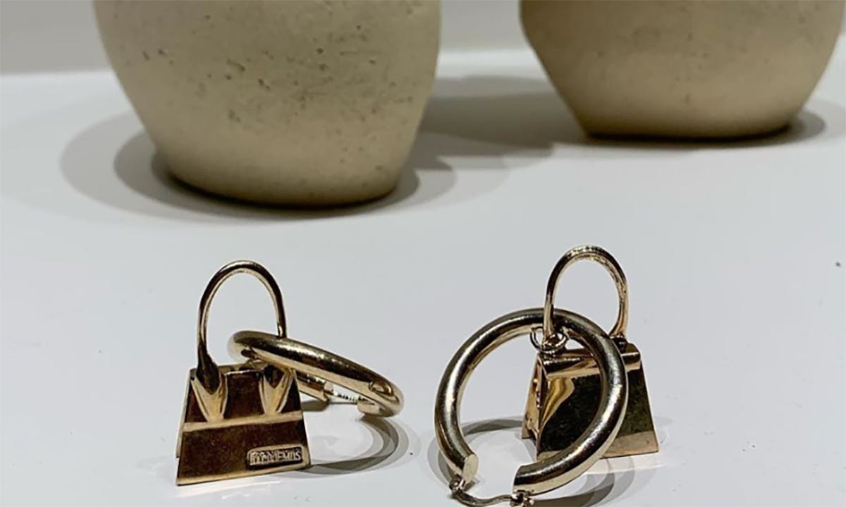 Jacquemus miniature bag earrings