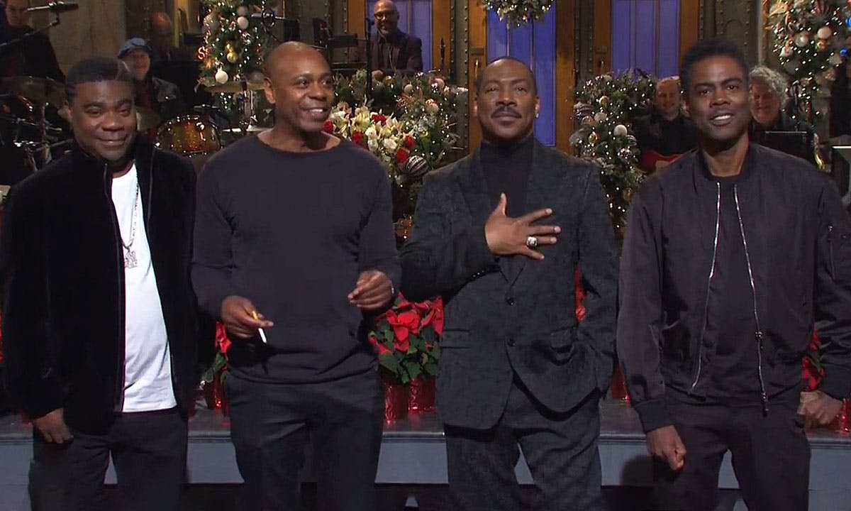 Eddie Murphy, Tracy Morgan, Chris Rock & Dave Chappelle on SNL