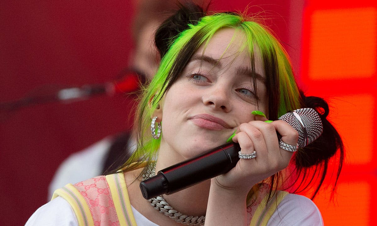 Billie Eilish performing